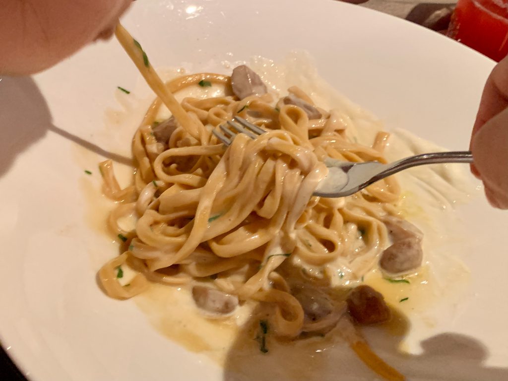 Mushrooms - Tagliolini with Porcini Mushrooms in Truffle Sauce